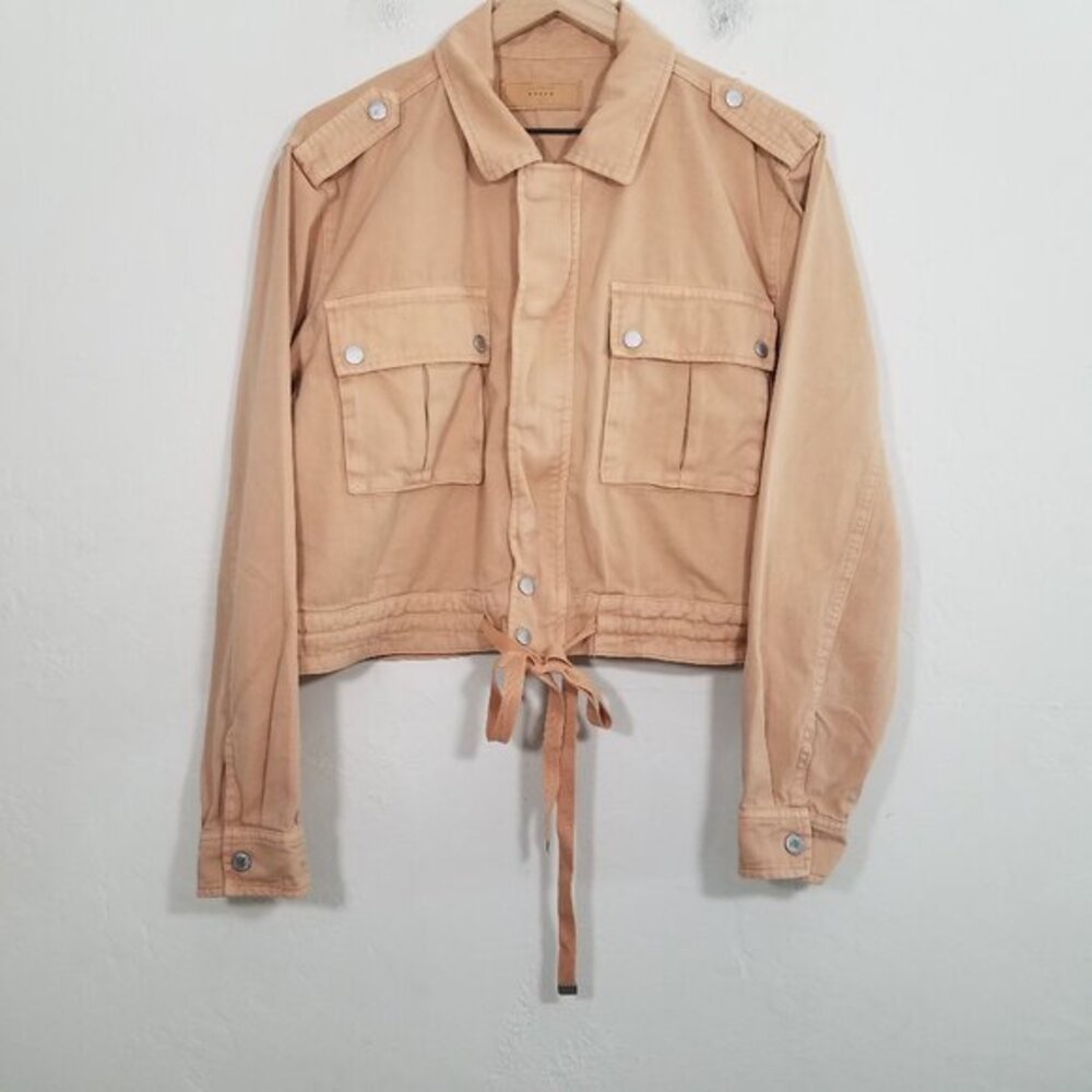 Blank NYC 100% Cotton Zip Up Jacket Size L